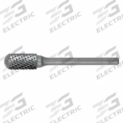 CLE-LINE Carbide Bur: Ball-Nosed Cylinder, SC-51, Double Cut, 1/4" x 1/2" Head - Double-Cut Ball-Nosed Cylinder Burs