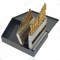 CLE-LINE Jobber Length Drill Bit Set: 21 Pc, 1/16" to 3/8" by 64ths, 135° Split Point, Fast Spiral (MPN C18702). Key specifications — attr1236168: Metal Index.