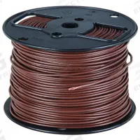 SOUTHWIRE Hookup Wire: 18 AWG Conductor Size, Brown, 500 ft Overall Lg, 600 V Volt (MPN 411010507). Key specifications — Brand: SOUTHWIRE; Product Type: Machine Tool Wire; Standards: UL 1019; Manufacturer Part Number: 411010507.