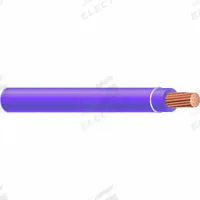 Building Wire: Copper, 14 AWG, 1 Conductors, Stranded, Purple, 1,000 ft Lg, THHN/THWN (MPN 23956604). Key specifications — Voltage: 600 V; Brand: SOUTHWIRE.