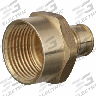 ZURN Barbed Fitting Adapter: 3/8 in ID x 3/4 in Pipe Size, Barbed, Brass - Expansion Brass Barbed Tube Fittings