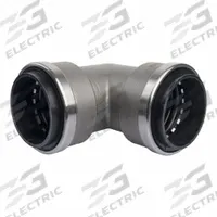APPROVED VENDOR StElbow: 2 in OD x 2 in OD Size, Push-to-Connect x Push-to-Connect, Stainless Steel (MPN SS873R). Key specifications — Brand: APPROVED VENDOR.