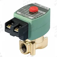 REDHAT Solenoid Valve: 2-Way, Normally Closed, 1/4 in Pipe Size, 24V AC, High Flow, Brass Body (MPN OFKF8262H208). Key specifications — Pipe Size: 1/4 in; Voltage: 24V AC; Brand: REDHAT; Coil Enclosure: Watertight.