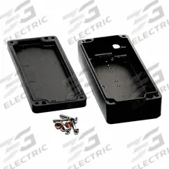 HAMMOND Enclosure: Die-Cast Aluminum, 5 in x 2 in x 1 in, NEMA 12/13/4/4X/6/6P, Screw On (MPN 1590Z063BK). Key specifications — Brand: HAMMOND; Closure Method: Screws; Knockouts: Not Included.