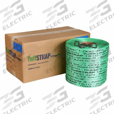 CARGO TUFF Grade 3 Woven Polyester strapping: 2,100 lb Break Strength, 1,650 ft Overall Lg - Woven Poly Cord Strapping