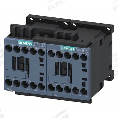 Siemens Power Contactor: Reversing, 3 Poles, 3NO Contacts, 9 A - Reversing IEC Contactors
