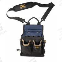 CLC Tool Pouch: 20 Pockets, Black (MPN 5508). Key specifications — Closure Type: Open Top; Attachment: Clip; Color: Black; Brand: CLC.