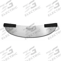 DEXTER RUSSELL Pizza Rocker Knife: 2 Handles, 20 in Blade Lg, Polypropylene, Black, 5 in Handle Lg (MPN 18053)