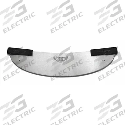DEXTER RUSSELL Pizza Rocker Knife: 2 Handles, 20 in Blade Lg, Polypropylene, Black - Furnishings, Appliances and Hospitality