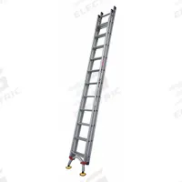 TIVOLI Extension Ladder: 24 ft Ladder Size, Aluminum, 300 lb Load Capacity, 43 lb Wt, 2 Sections (MPN PROX24). Key specifications — Color: Silver; Brand: TIVOLI; Included Features: Leg Levelers; Removable Fly: Fixed.