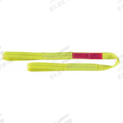 LIFT-ALL Web Sling: Type 3, Polyester, 9 ft Sling Lg, 12 in Eye Lg - Light-Use Polyester Flat-Eye Web Slings