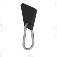 Tool Slide: 10 Series/20 Series, 35 mm x 10 mm x 50 mm, Black, Zinc-Plated (MPN 093009S02). Key specifications — System of Measurement: Metric; Includes: Snap Hook Included; Material: Polyamide/Steel; Finish: Zinc-Plated; For Extrusion Profile Type: Single; Includes Fasteners: No; Mounting Type: Slide-In; Compatible Series: Fath, 10 Series.