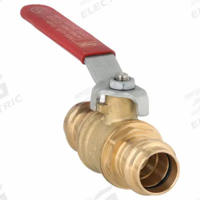 VIEGA PROPRESS Manual Two-Way Ball Valve: 3/4 in, Brass/Bronze, Straight, Press x Press - Bronze Ball Valves