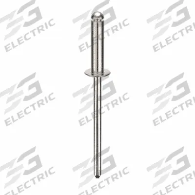 POP AVDEL Blind Rivet,1.596" L,0.122" dia,PK500: Inch, 1 19/32 in Overall Lg, 1/2 in Body Lg - Domed-Head Blind Rivets