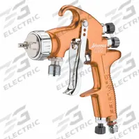 DEVILBISS HVLP Spray Gun Kit: HVLP, 1/4 in Air Inlet Size, Dyes/Glazes/Lacquers/Paints/Stains (MPN ADV-P507-18). Key specifications — Brand: DEVILBISS; Air Inlet Type: NPS; Compatible Fluid Type: Paints; Material: Aluminum.