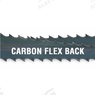 MORSE Band Saw Blade: Carbon Steel, 13 ft 1/2 in, Flex Back, 1/2 in Blade Wd - Wood-Cutting Blades for Curved Cuts