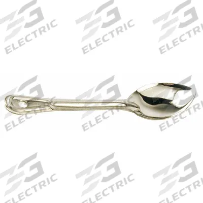 CRESTWARE Basting Spoon: 13 in Overall Lg, Silver - Serving Spoons