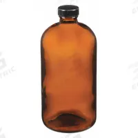KIMBLE Storage Bottle: 1 L, Amber, 33-400 mm, Phenolic, 12, PolyCone, Type III (MPN 5123233V-25). Key specifications — attr1370730: Amber; attr1370762: None; attr1370763: Soda Lime Glass; attr1370766: KIMBLE; attr1370767: 33-400 mm; attr1370776: No; attr1370779: Type III; attr1389381: Attached.