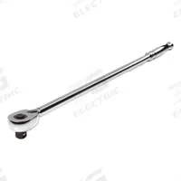 TEKTON Quick-Release Ratchet: Pear, Reversible, 18 in Overall Lg, Polished, 4° Min Arc Swing (MPN SRH11118). Key specifications — attr1205598: Reversible; attr1205605: Quick-Release Included; attr1205626: Polished; attr1228094: Extra Long Length; attr1205607: Pear; attr1205624: TEKTON.