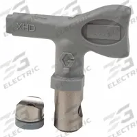 GRACO Airless Spray Gun Tip: Tips for Airless Spray Guns, Airless Spray Gun Tip, 0.031 in Tip Size (MPN XHD431). Key specifications — Product Type: Airless Spray Gun Tip; Compatible with Manufacturer Model Number: XHD001; Brand: GRACO; Color: Gray; Compatible with Series: XHF; Product Grouping: Tips for Airless Spray Guns.