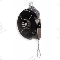 HUBBELL Tool Balancer: Ratchet Locking, 23 lb Max. Tool Wt, 8 ft Cable Lg, Steel, Spring Clip, Fixed (MPN BG-20-L). Key specifications — attr378750: Fixed; attr215471: 16.00 to 23.00 lb; attr215474: Steel; attr378751: Not Included; attr378752: No; attr215463: HUBBELL.