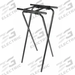 CSL Tray Stand: Steel, Black, 19 in Overall Wd, 36 in Overall Ht, 15 in Overall Dp (MPN 1036BL-1). Key specifications — Material: Steel; Product Type: Tray Stand; Brand: CSL; Color: Black.