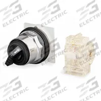 SCHNEIDER ELECTRIC Selector Switch: 30 mm Panel Mounting Size, 4 Positions, Short Lever, 1NO/1NO/1NC (MPN 9001KS88B 9001KA2 9001KA1). Key specifications — AC Contact Rating: 3 A @ 240 V; Action: Maintained/Maintained/Maintained/Maintained; Cam: E; DC Contact Rating: 0.55 A @ 125 V; Hazardous Location Specification: Not Rated; Operator Head Material: Metal; Operator Head Type: Short-Handled Knob; Operator Illumination: Non-Illuminated.