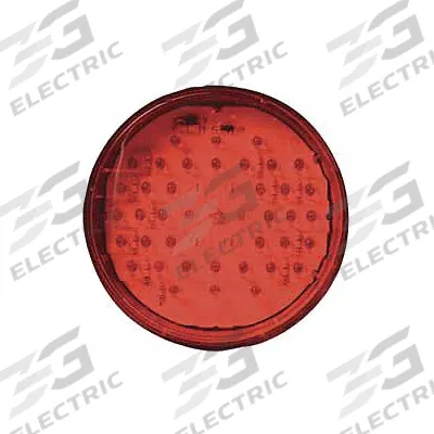 MAXXIMA Stop/Turn/Tail Light: LED, Stop Light, Red, Round, 4 1/4 in Overall Dia - Stop Lights