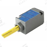 EATON Limit Switch Body: EN50041 Body, 2 Mounting Holes, 1NO/1NC, Metallic (MPN E50SAL6P). Key specifications — attr1019579: 8 ft Cable with 5 wire Pigtail; attr1018601: E50; attr211338: EATON; attr1027434: LED; attr1038844: Metallic.