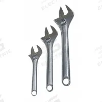 WESTWARD Adjustable Wrench Set: Alloy Steel, Chrome, 1 in_3/4 in_1 1/8 in Jaw Capacity, Plain Grip (MPN 1NYB8). Key specifications — attr309359: Chrome; attr309363: 6 in to 10 in; attr324924: WESTWARD; attr309358: Alloy Steel.
