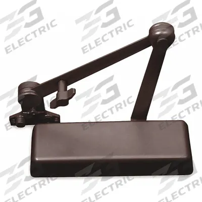 LCN Door Closer: Parallel Mounting Type, Grade 1 - Heavy Duty, Bronze, 12 1/4 in Lg - Parallel Arm-Mount Door Closers