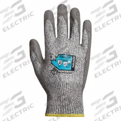 SUPERIOR GLOVE Coated Gloves: 3XL ( 12 ), ANSI Cut Level A5, Palm, Dipped, Polyurethane, 1 PR (MPN STAFGPU-12). Key specifications — Brand: SUPERIOR GLOVE; Touchscreen Compatible: No; Includes Reinforced Thumb Crotch: No; Knit Material Color: Gray.