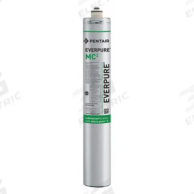 PENTAIR/EVERPURE Quick-Connect Water Filter: 0.5 micron, 1.7 gpm, 9,000 gal - Quick-Connect Drinking Fountain & Beverage Machine Water Filters