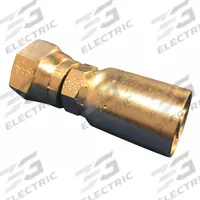 KURT Hydraulic Crimp Fitting: Carbon Steel, Straight, -8 For Hose Dash Size, Female x Male (MPN F-BSPX-08-08). Key specifications — Fitting Gender: Female x Male; Brand: KURT; For Hose Dash Size: -8; Fitting Connection Type: BSP x Hose End; Thread Size: 1/2"-14.