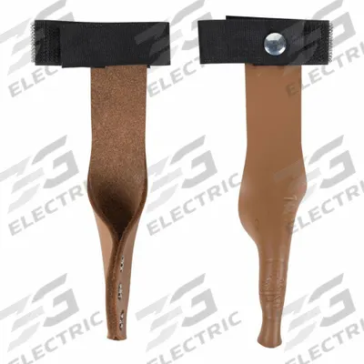 KLEIN TOOLS Gaff Guards: Leather, Leather, 1 3/8 in Strap Wd