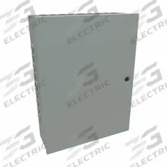 HAMMOND Junction Box: Steel, 24 in x 18 in x 6 in, NEMA 1, Solid Cover, Hinged, Included, Painted (MPN CHKO24186). Key specifications — Brand: HAMMOND; Closure Method: 1/4-Turn Latch; Knockouts: Included.