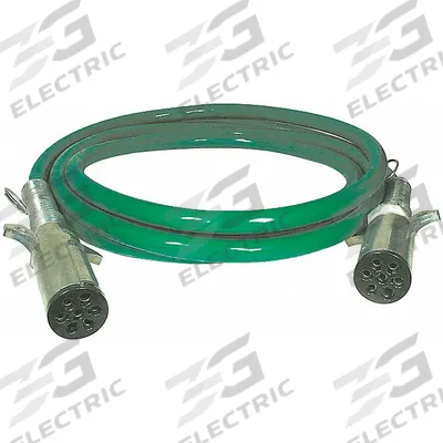 SUREFLEX ABS Power Cord: 7-Way, 12 ft Wire Lg, 12 ft Overall Lg (MPN SFA12SE) - Fleet and Vehicle Maintenance