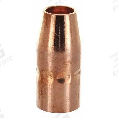 MILLER ELECTRIC Nozzle: M-Series, 1/2 in, Conical, Flush, Copper - M-Series Nozzles