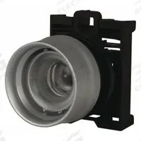 EATON Flush Push Button: 22 mm Mounting Size, Non-Metallic, Momentary (MPN M22-DGL-X). Key specifications — Brand: EATON; Action: Momentary; Series: M22; Push Button Material Type: Non-Metallic.