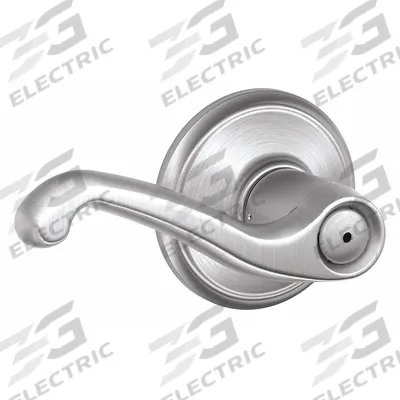 SCHLAGE Door Lockset: Privacy Lever Locksets, Chrome