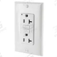 LEVITON GFI Receptacle: Decorator Duplex, 5-20, White, GFCI, 125V AC, 20 A, 2 Pole / 3 Wire (MPN GFNT2-W)