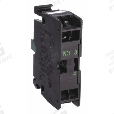 EATON Contact Block: 22 mm Panel Mounting Size, 1NO, Momentary - Contact Blocks