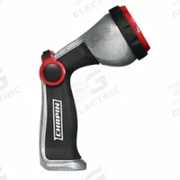 APPROVED VENDOR Garden Hose Nozzle: Adj Stream, Thumb Control, 7 No. Spray Patterns, 100°F Max Temp (MPN 4650). Key specifications — Construction: Metal.