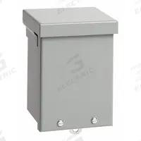 HOFFMAN Enclosure: Steel, 10 in x 8 in x 4 in, 3R, Solid Cover, Screw On, Included, Galvanized (MPN A10R84). Key specifications — Brand: HOFFMAN; Closure Method: Screws; Knockouts: Included.