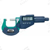 INSIZE Digital Outside Micrometer: 2 in to 3 in /50 mm to 75 mm, Inch/Metric (MPN 3109-75E). Key specifications — attr1182744: 0.00005 in/0.001 mm; attr1182751: Certificate of Inspection; attr1182776: Not Rated; attr1182741: INSIZE; attr1182743: +/- 0.00015 in; attr1182759: No.