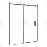 FOREMOST Shower Door: 56 in Min. Door Wd, 60 in Max. Door Wd, 76 in Overall Ht, Clear Tempered Glass (MPN MRRL6076-CL-BN). Key specifications — Brand: FOREMOST; Door Frame Finish: Brushed Nickel.