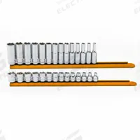 GEARWRENCH Socket Set: 3/8 in Drive, 6-Point, SAE, 6 mm to 19 mm (MPN 86540). Key specifications — attr1224269: 3/8 in; attr1204685: Not Tether Capable; attr1204650: 6 mm to 19 mm; attr1204673: Socket Bits Not Included; attr1204688: GEARWRENCH; attr1224230: Friction; attr1224354: No Thin Wall; attr1206170: Standard Sockets.