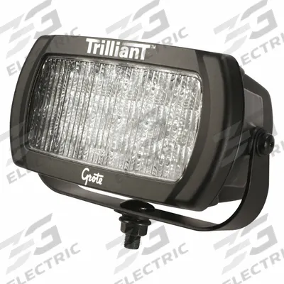 GROTE Vehicle Work Light: Rectangular, Trapezoid, LED, Stud, Blunt Cut Wires - Vehicle Diffusion Trapezoid Lights