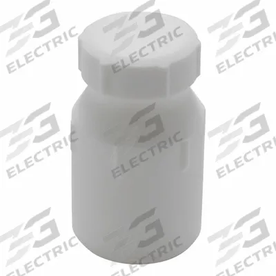 DYNALON Wide Mouth Bottle: PTFE, 50 mL, Closure Included, Colorless - PTFE Wide Mouth Round Lab Bottles