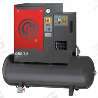 CHICAGO PNEUMATIC Rotary Screw Air Compressor w/Air Dryer: Horizontal, 7 1/2 hp, 21.2 cfm (MPN 4152054785). Key specifications — attr48606: Three; attr48593: 460V AC; attr48578: CHICAGO PNEUMATIC; attr110305: Included.